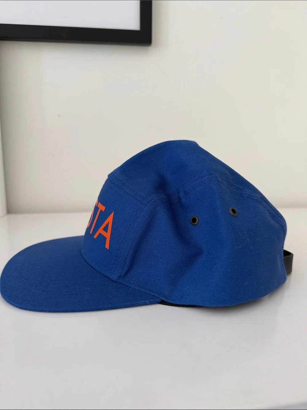 Blue Cap with PASTA in Orange PASTA on the front and RAMEN on the inside cap. - Picture 2 of 9